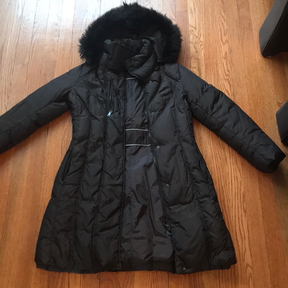 Dark brown Marc down coat
